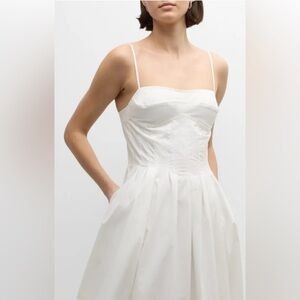 SIMKHAI Kittiya White Midi Dress NWT